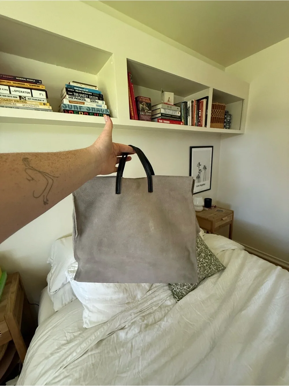 Clare V. Simple Tote-  Taupe